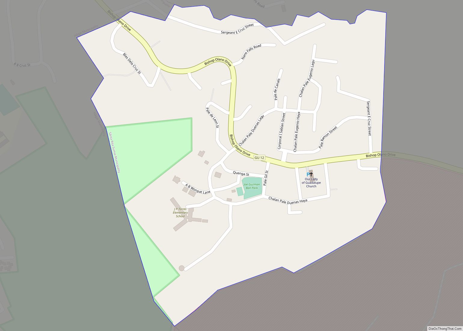 Map of Santa Rita CDP, Guam