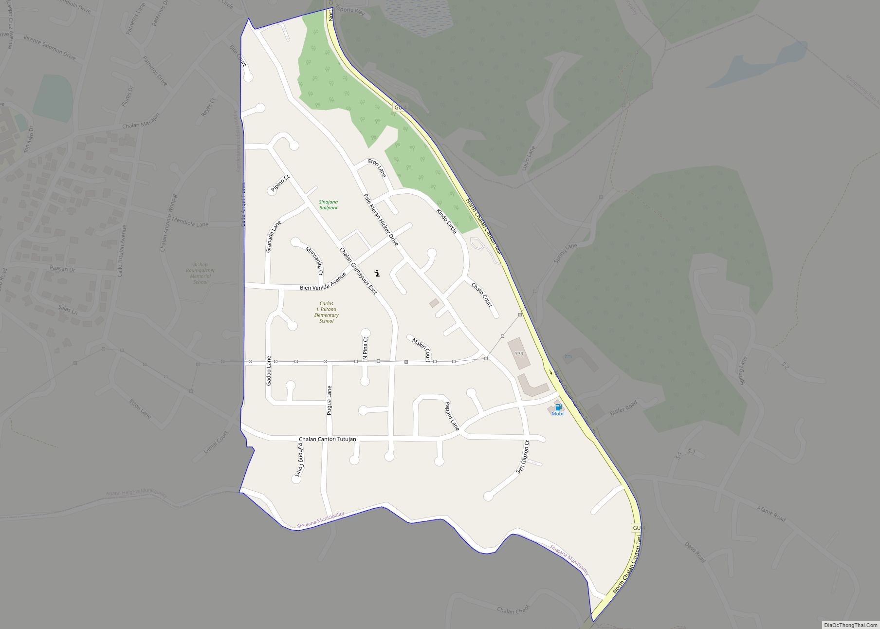 Map of Sinajana CDP