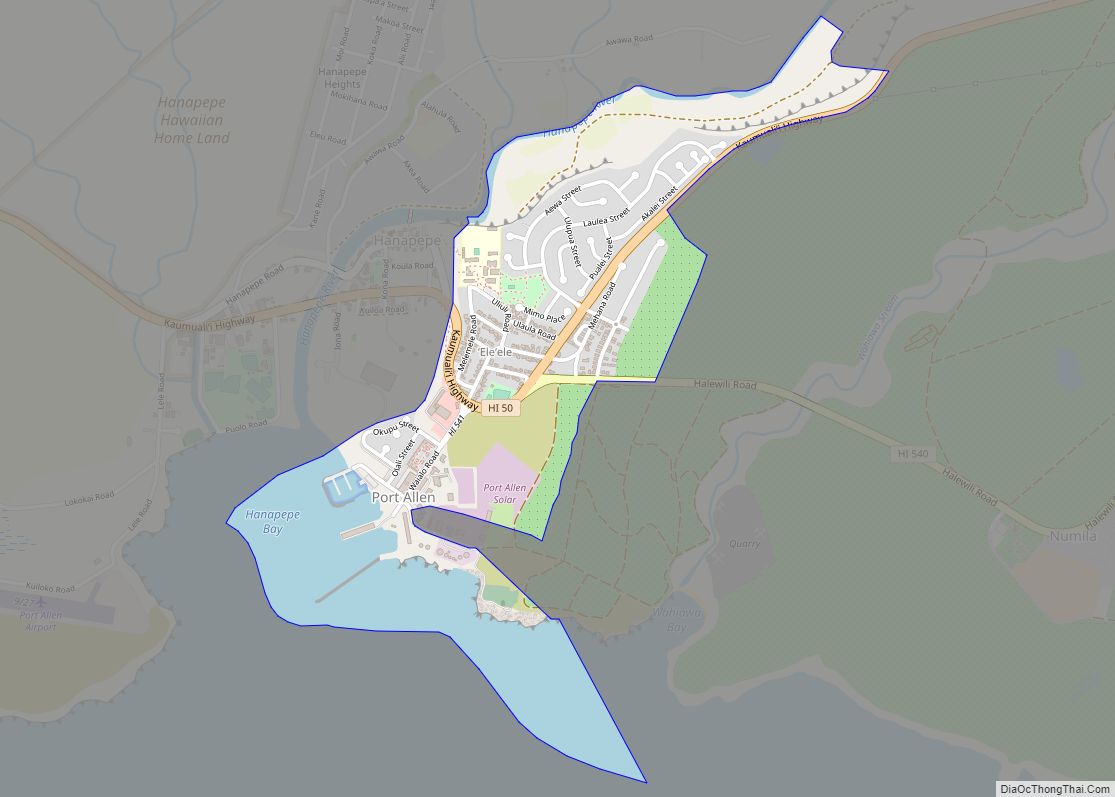 Map of Eleele CDP