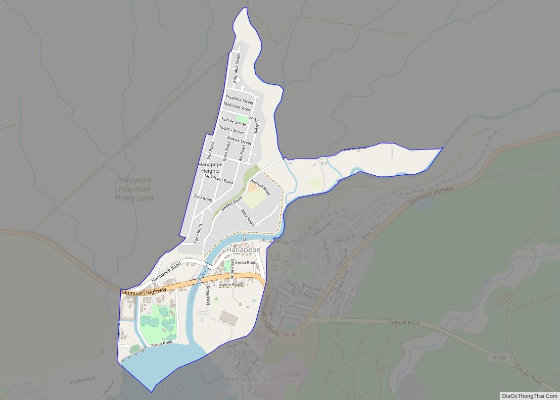Map of Hanapepe CDP