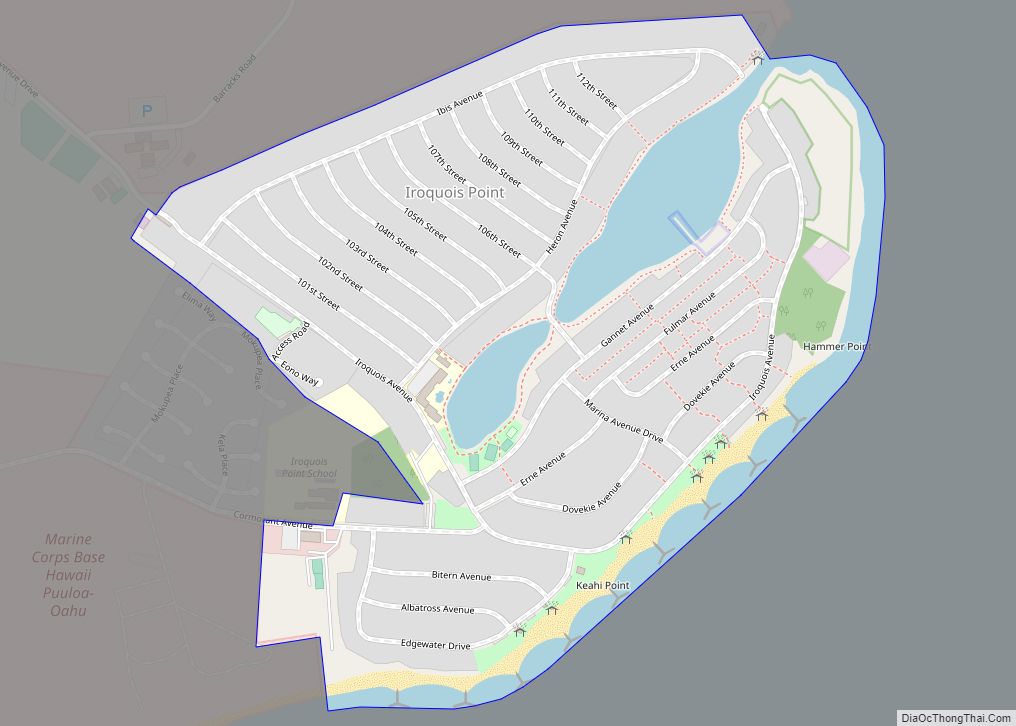 Map of Iroquois Point CDP