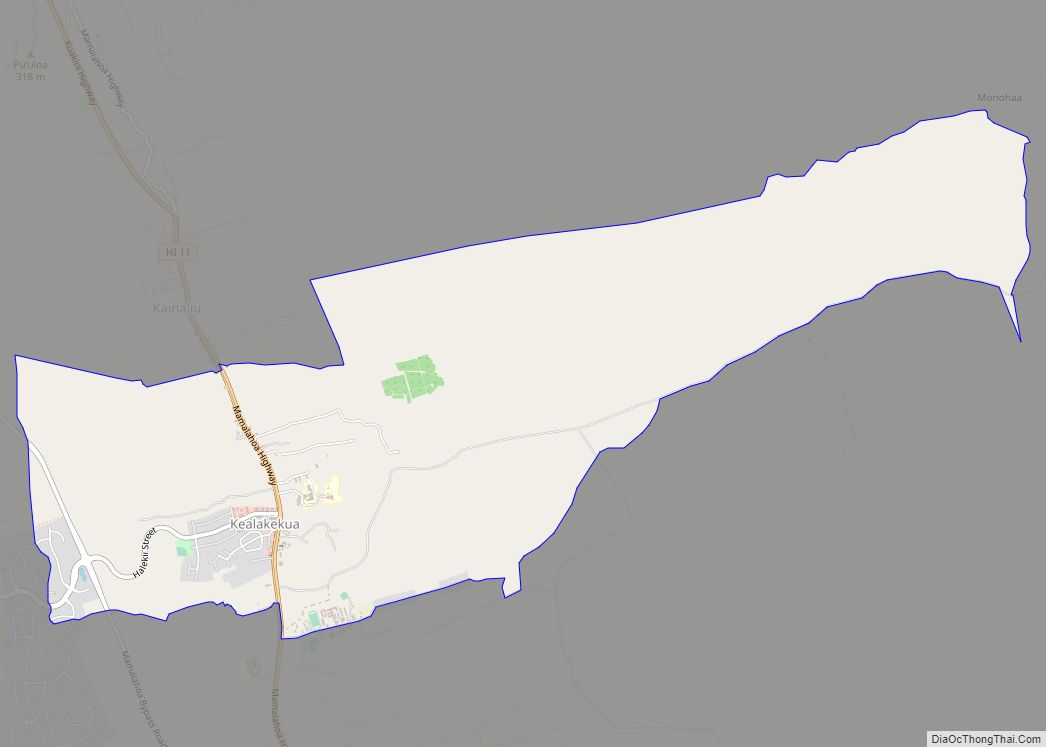 Map of Kealakekua CDP