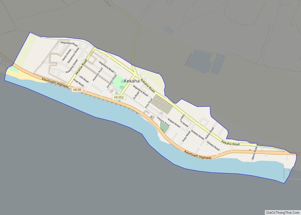 Map of Kekaha CDP