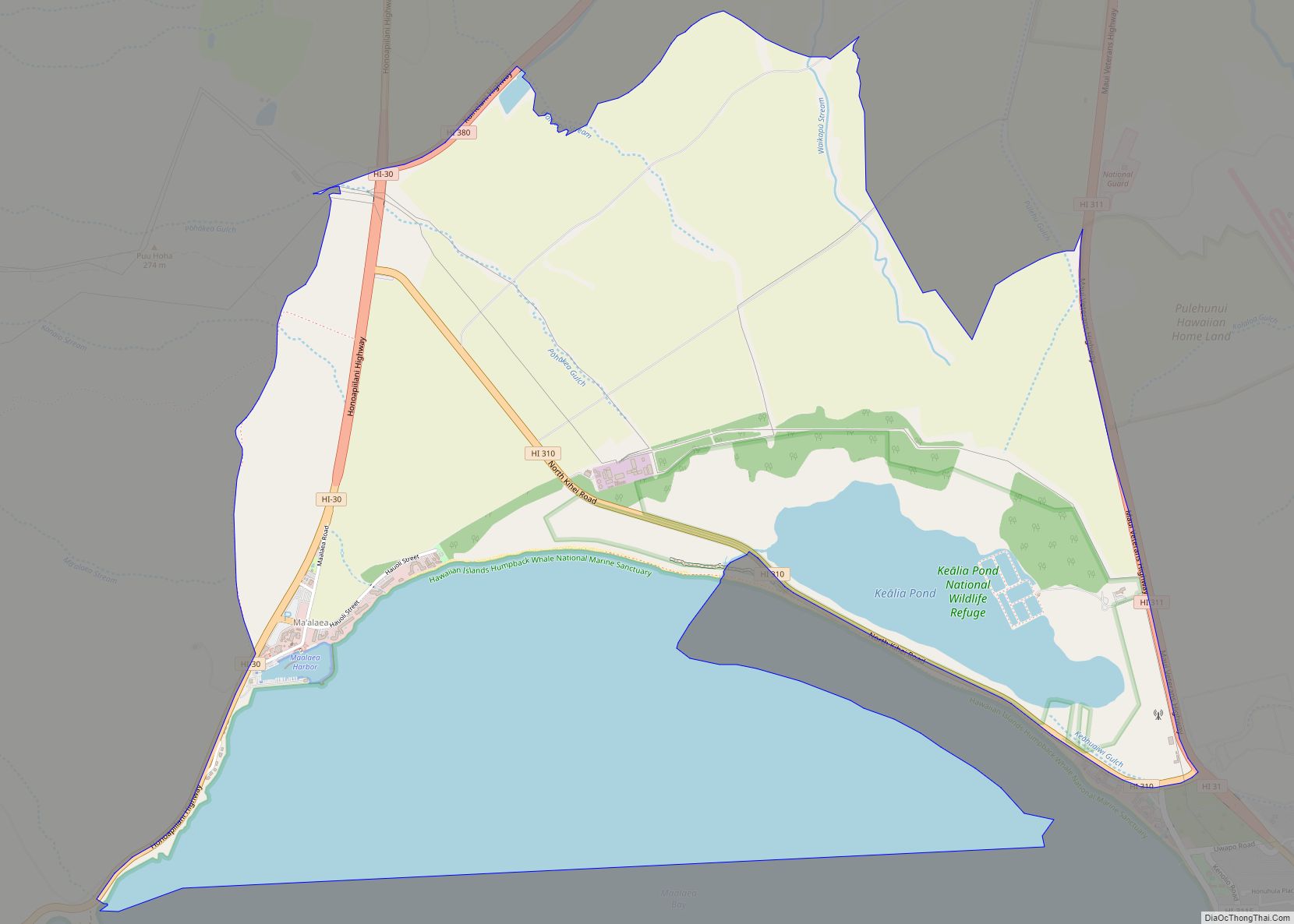 Map of Maalaea CDP