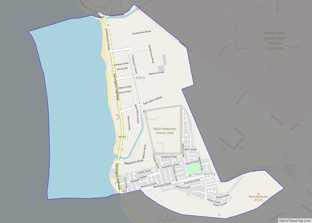 Map of Maili CDP