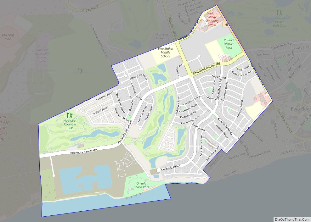 Map of Ocean Pointe CDP