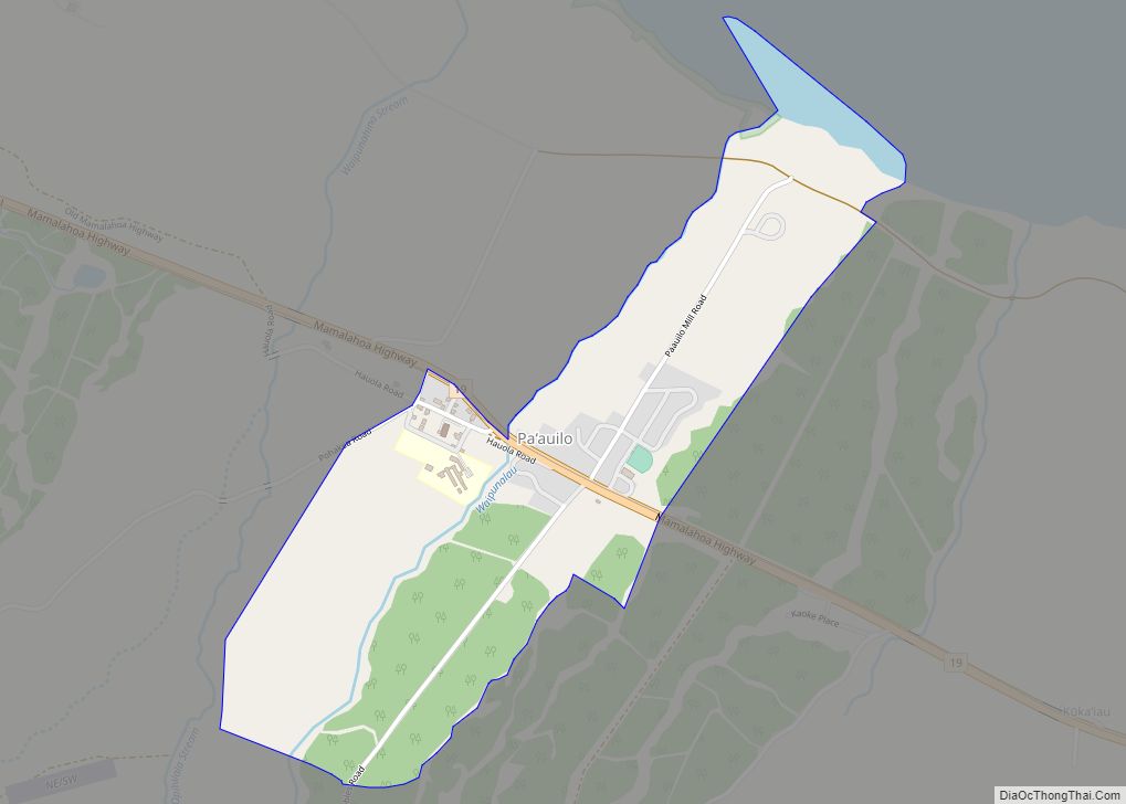 Map of Paauilo CDP