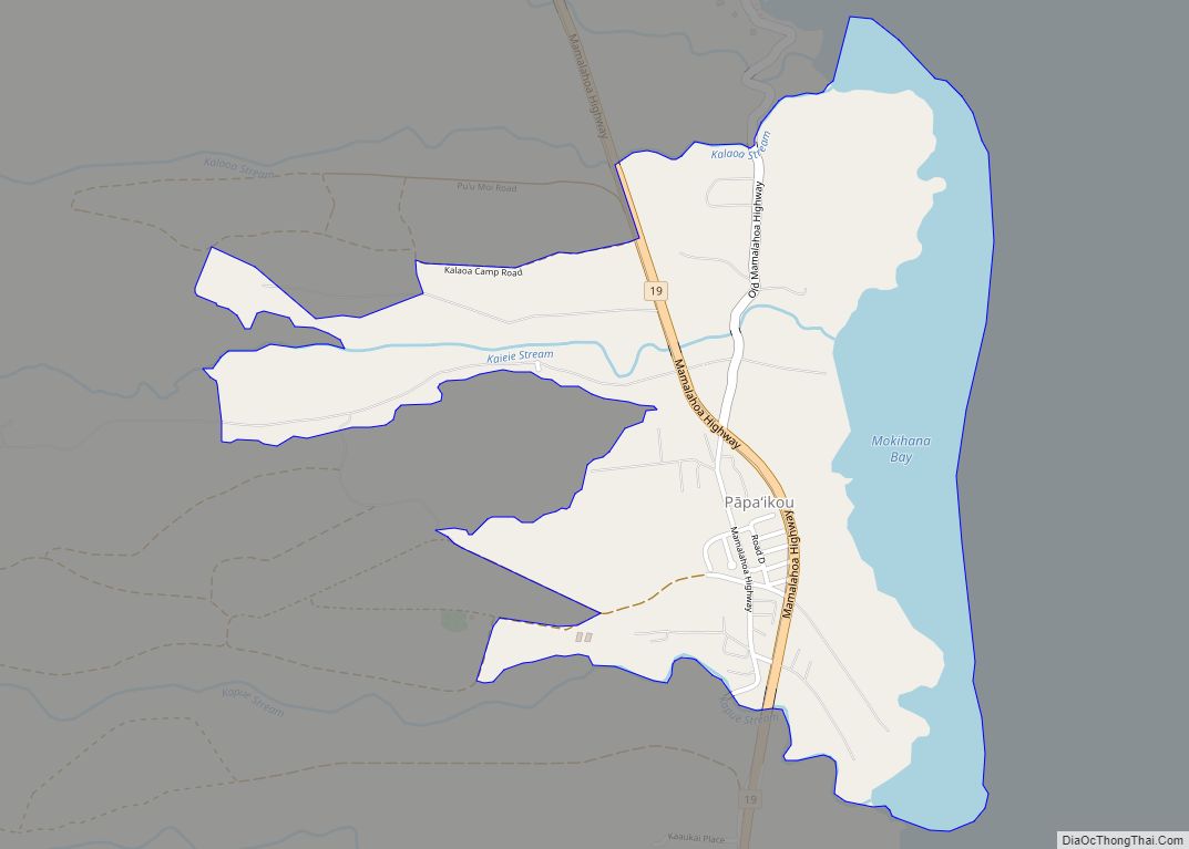 Map of Papaikou CDP