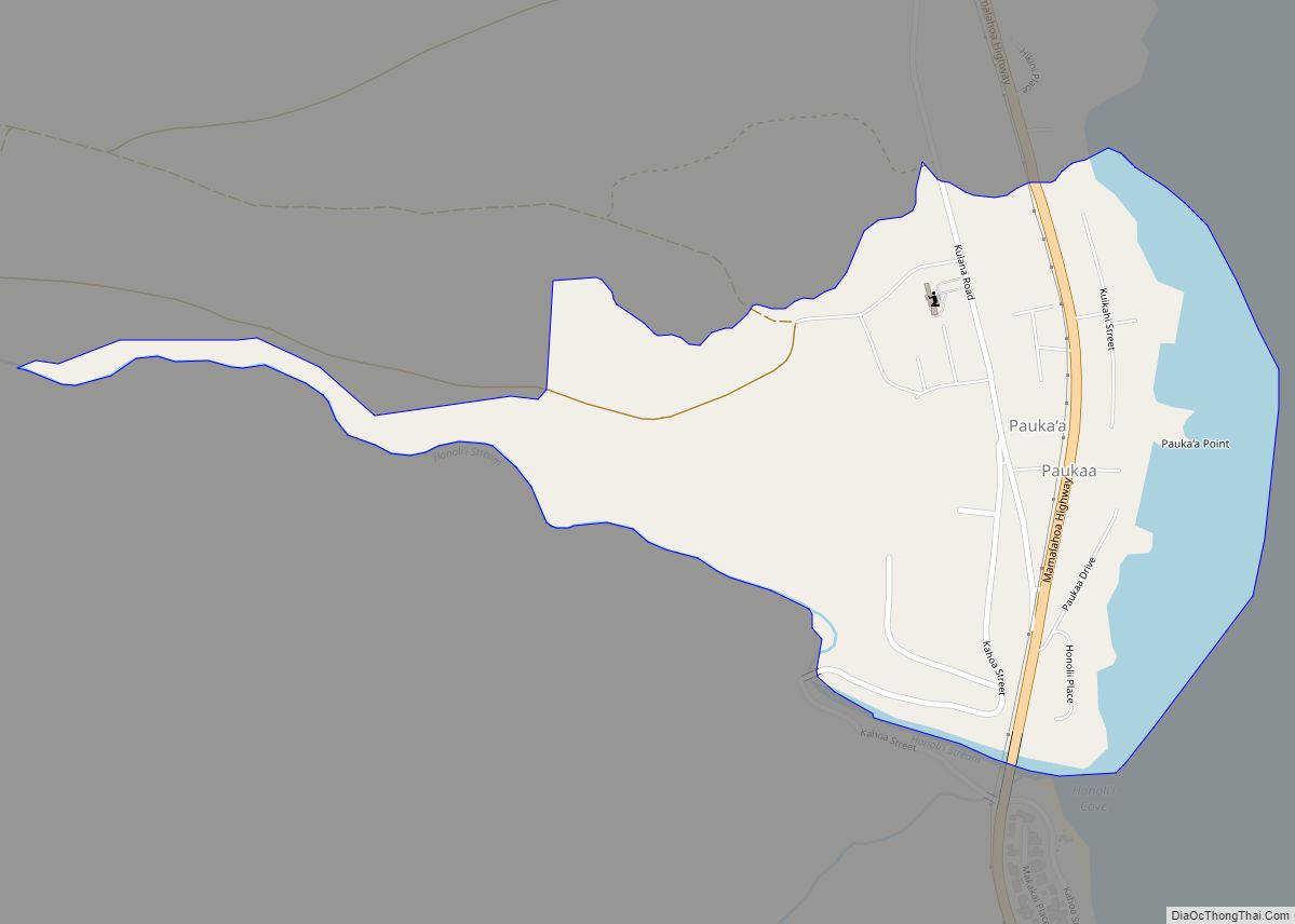 Map of Paukaa CDP