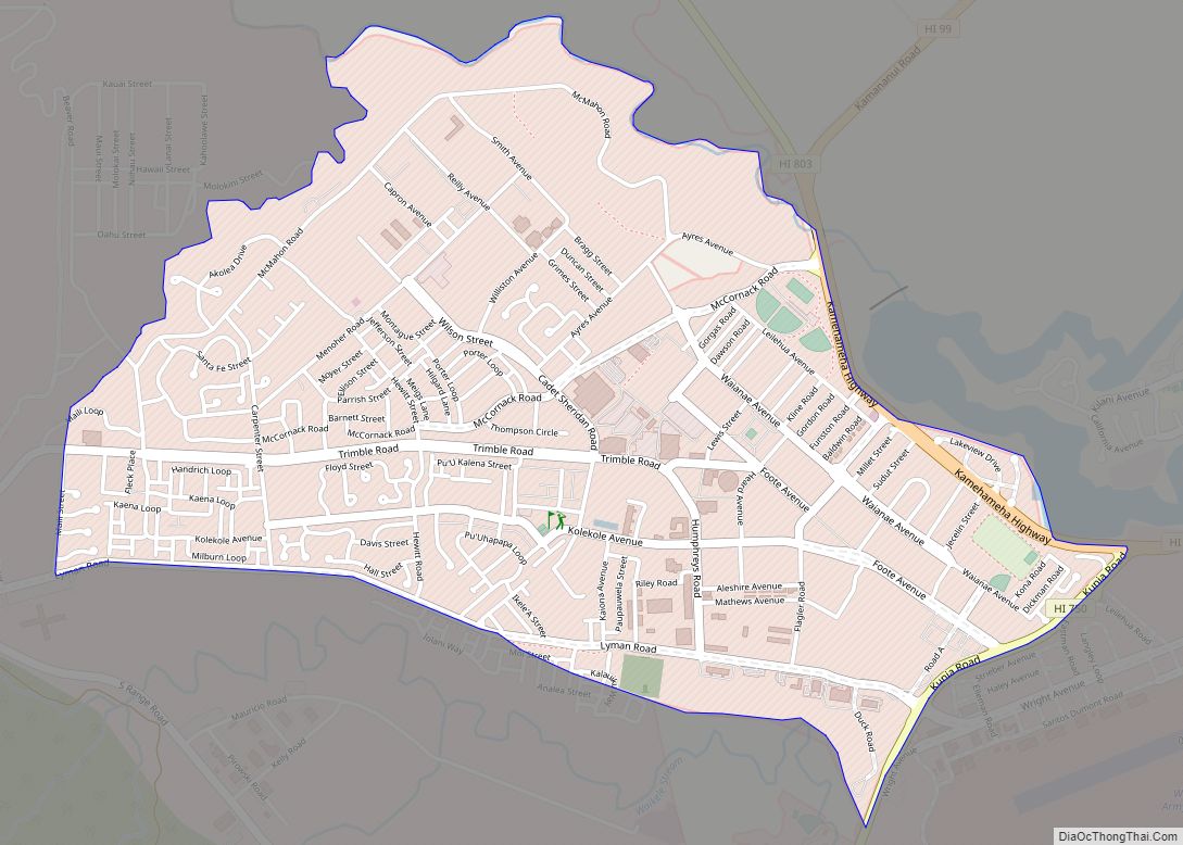 Map of Schofield Barracks CDP