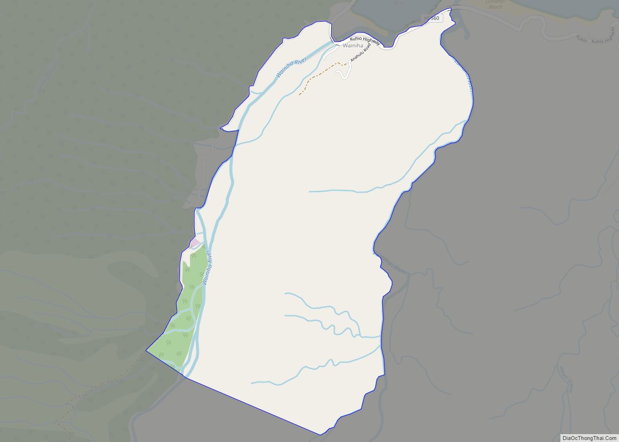 Map of Wainiha CDP