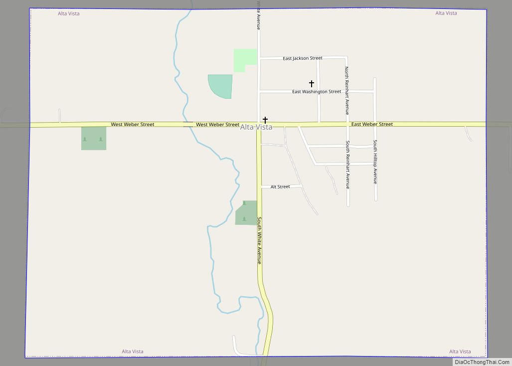 Map of Alta Vista city, Iowa