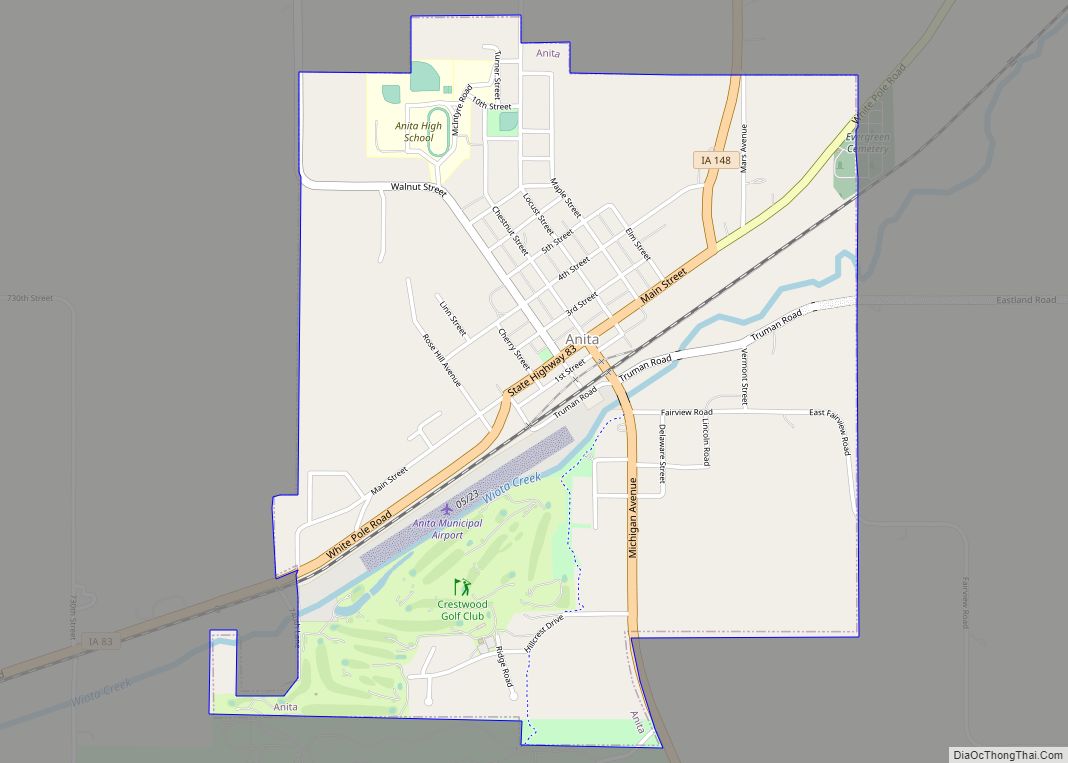 Map of Anita city