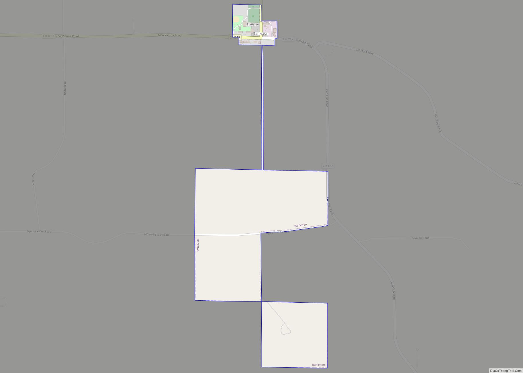 Map of Bankston city