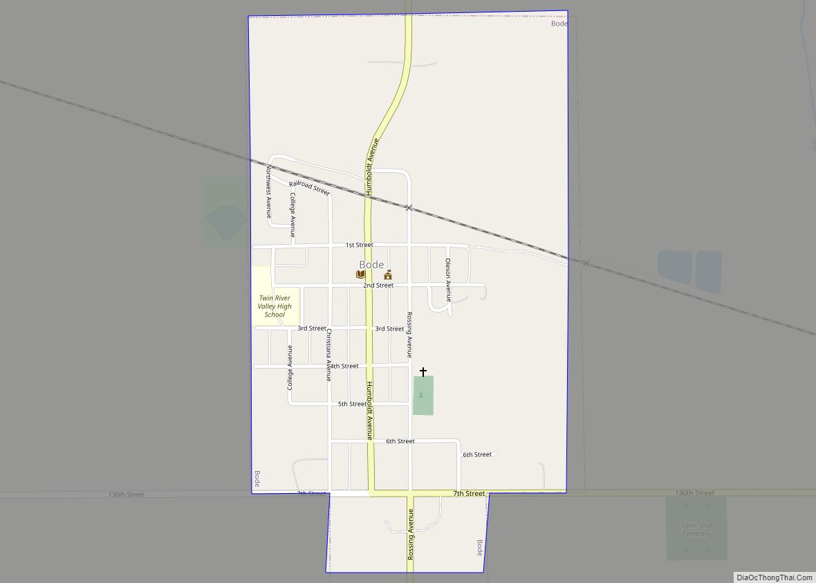 Map of Bode city