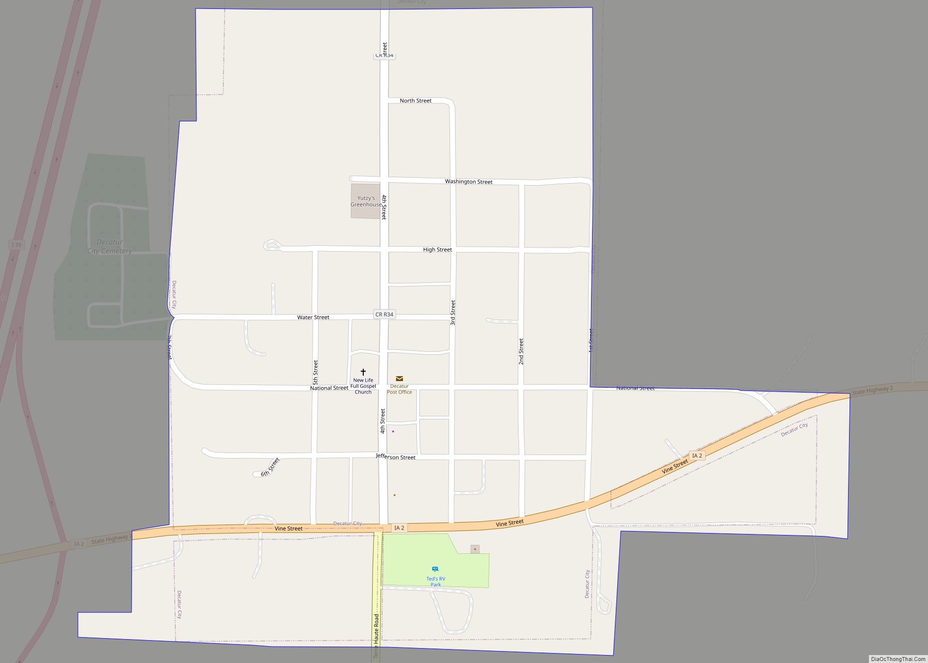 Map of Decatur City