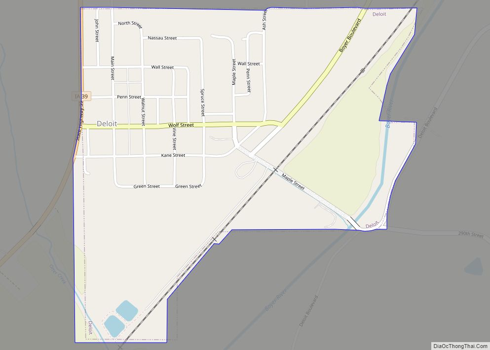 Map of Deloit city