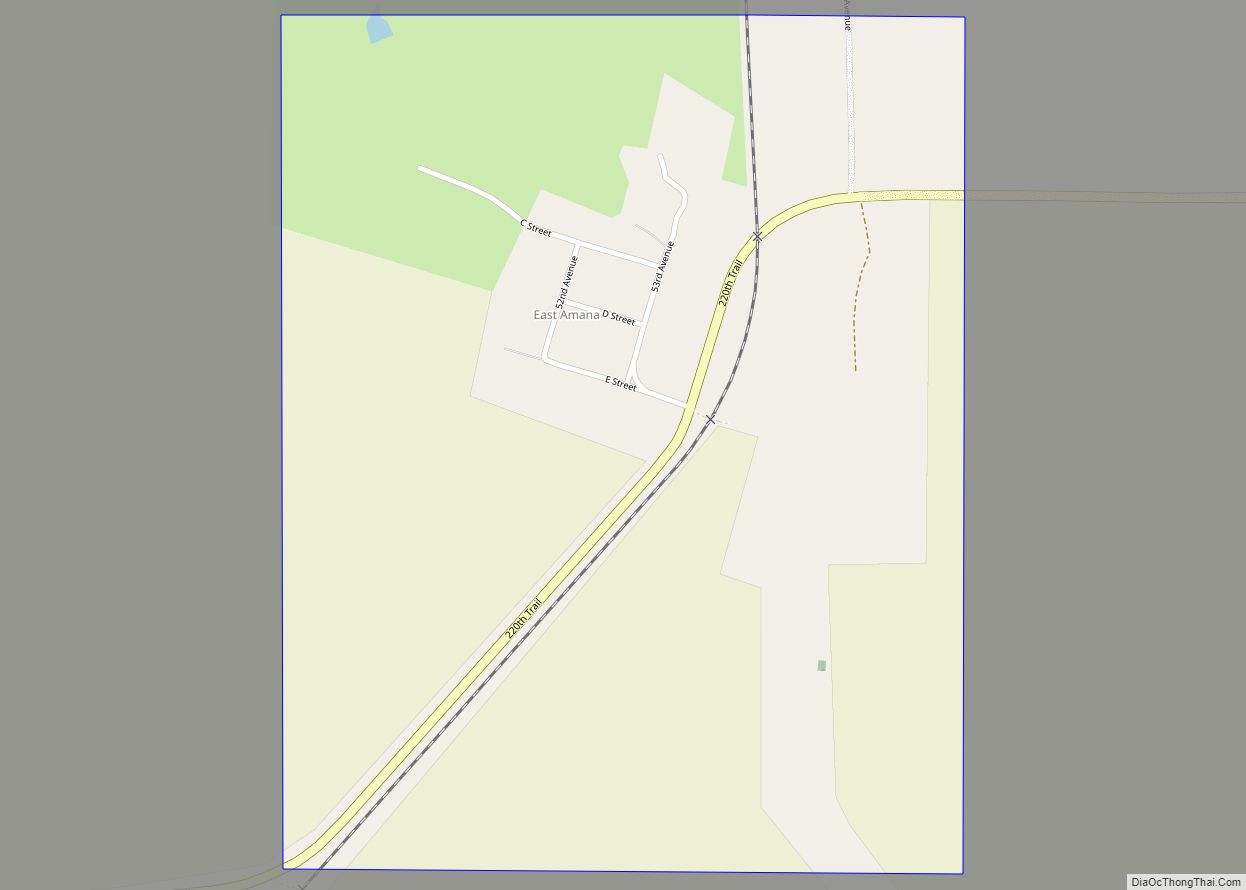 Map of East Amana CDP