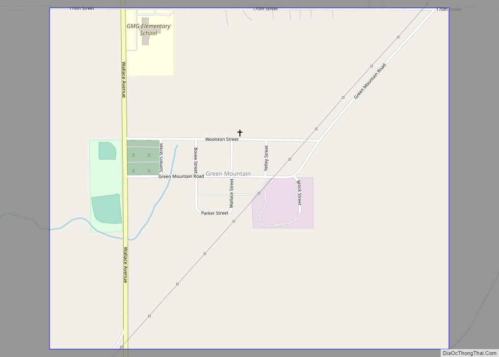 Map of Green Mountain CDP