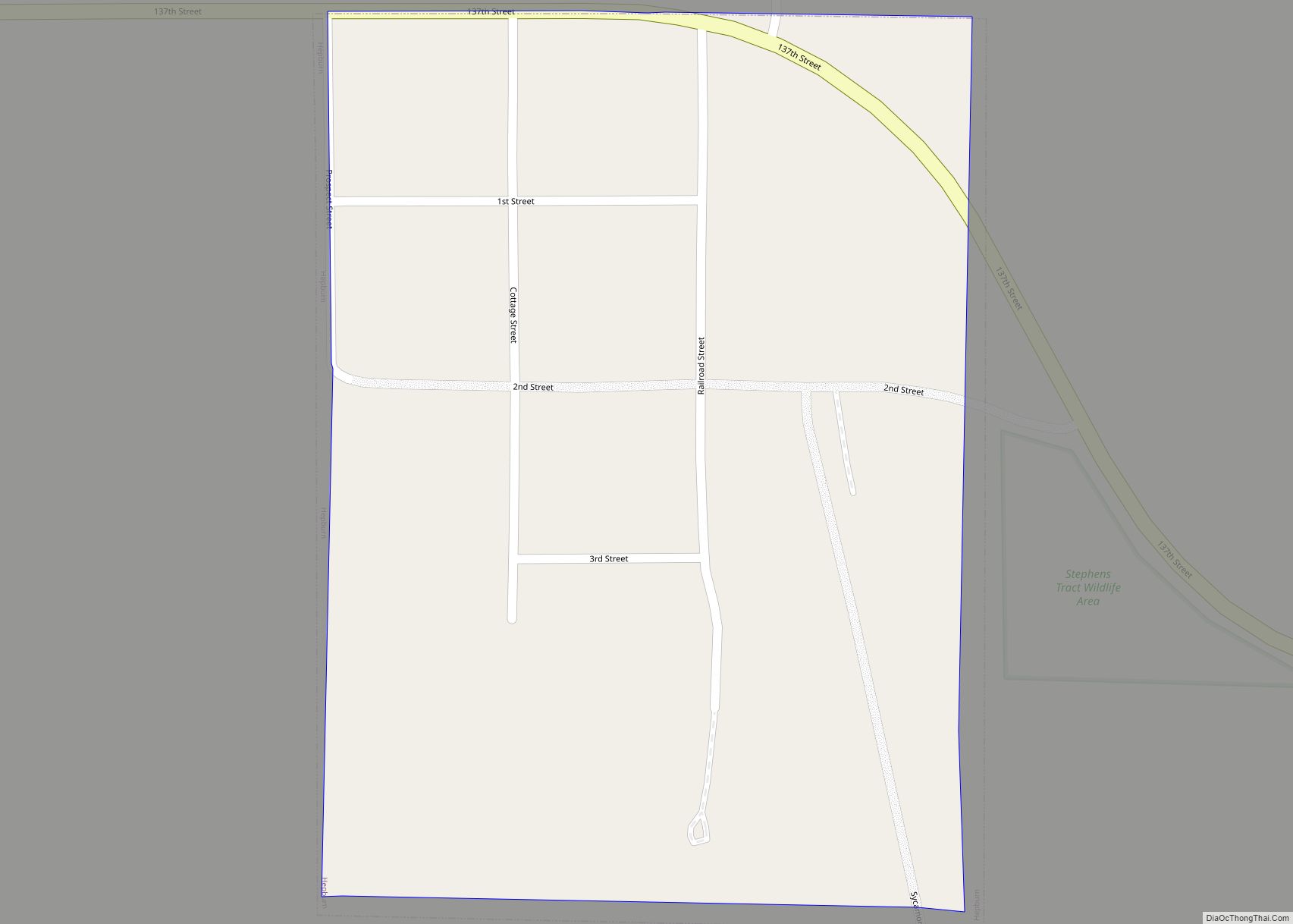 Map of Hepburn city