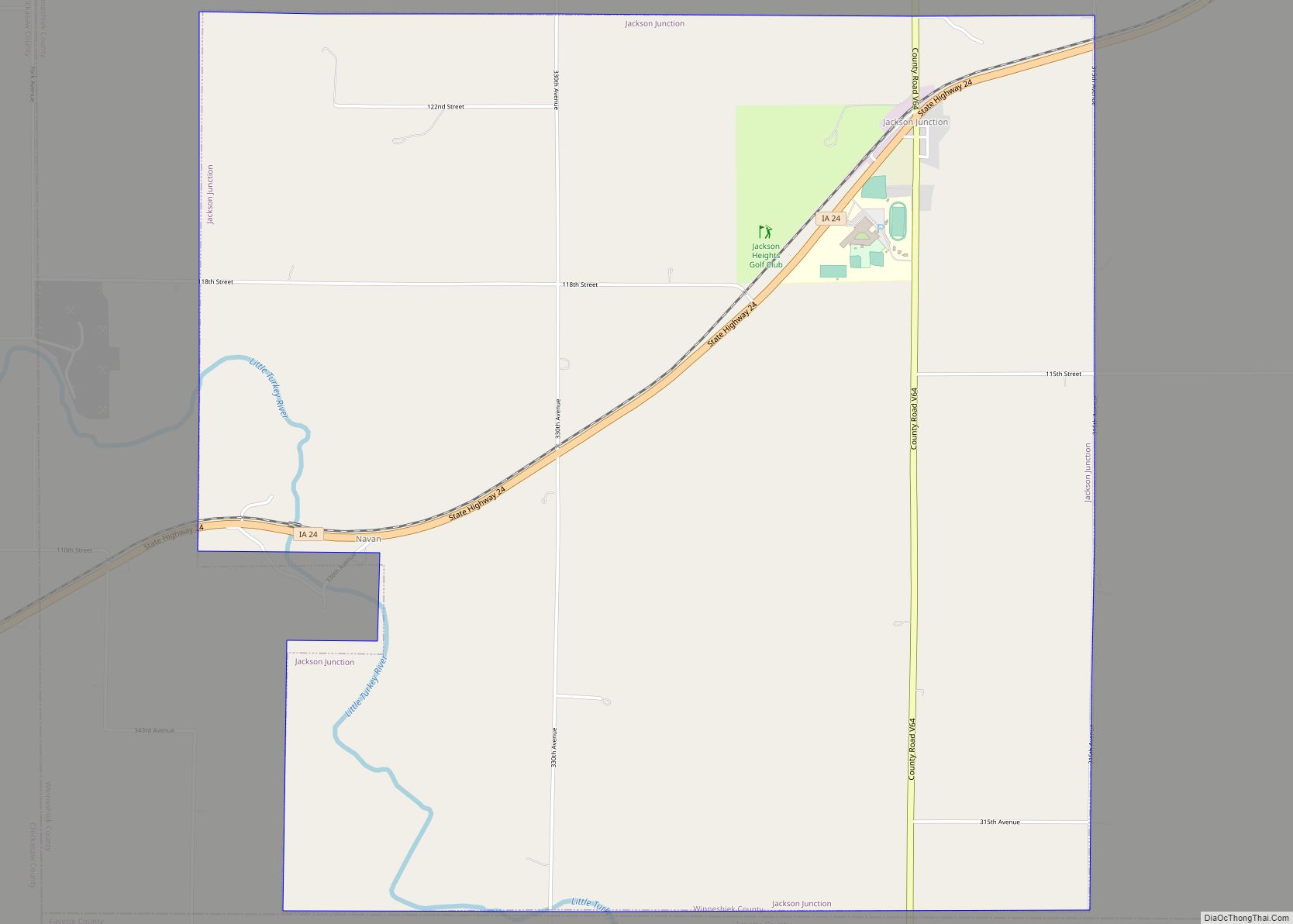 Map of Jackson Junction city