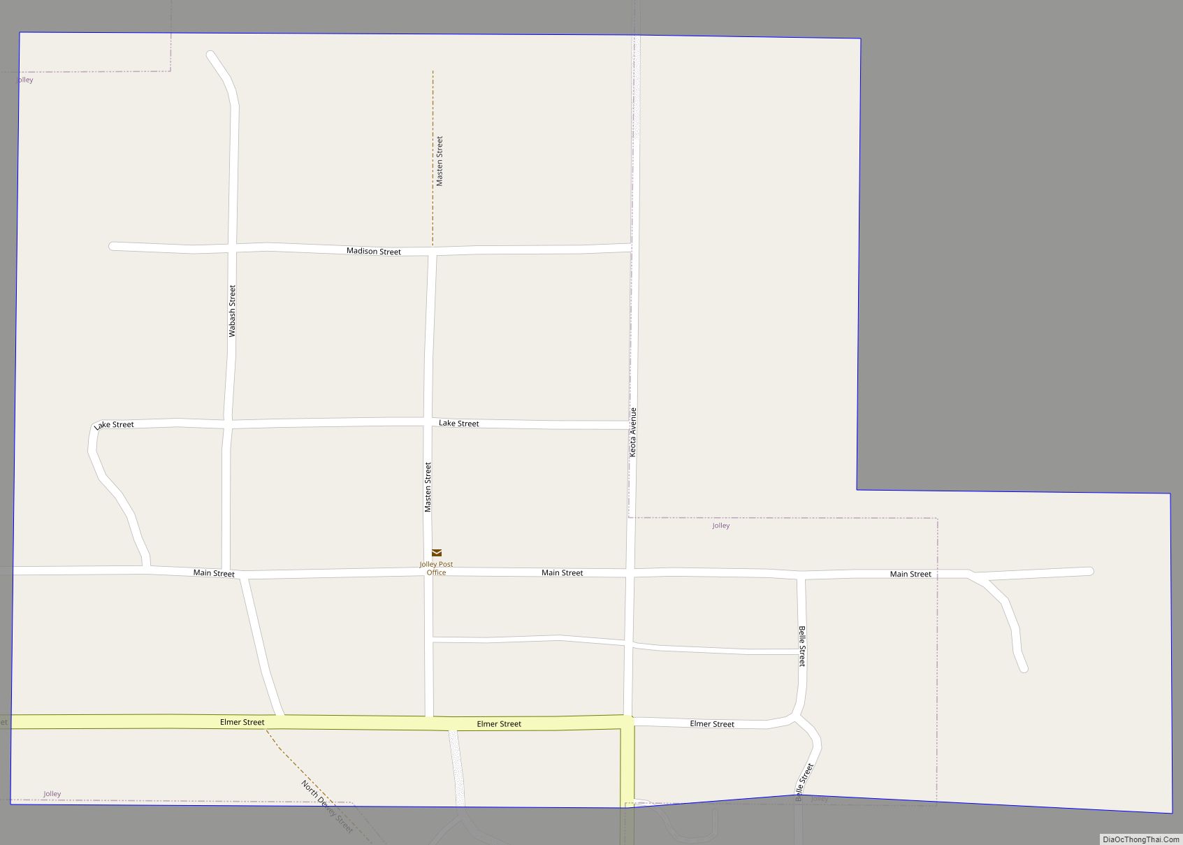 Map of Jolley city