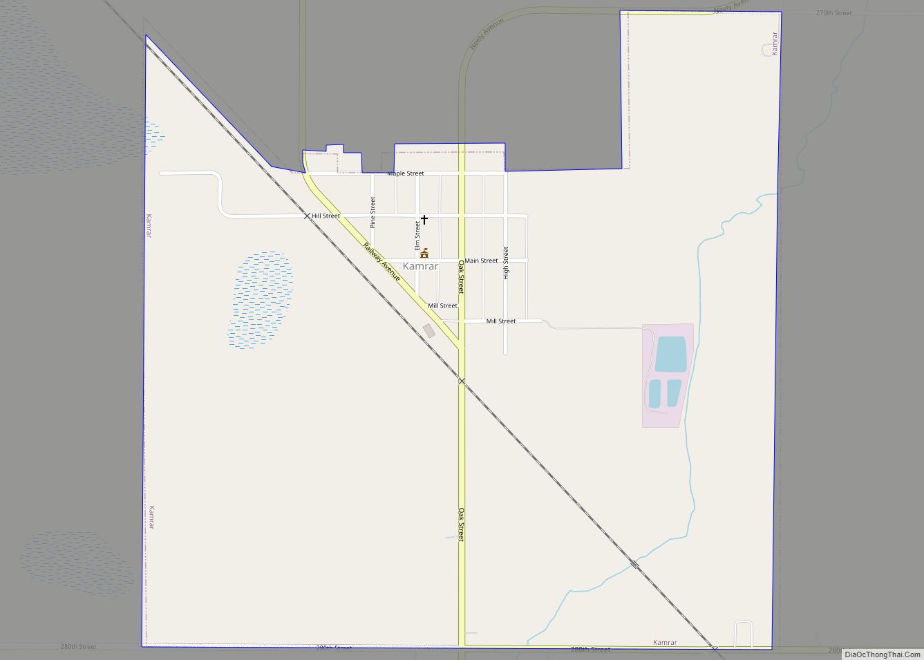 Map of Kamrar city