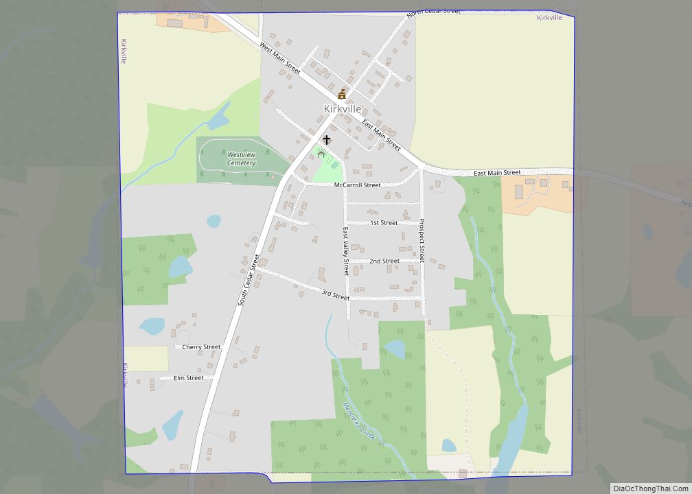 Map of Kirkville city