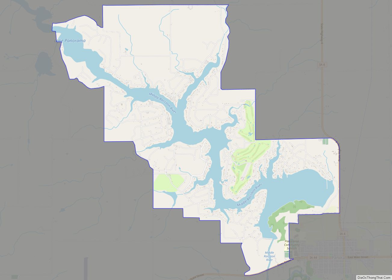 Map of Lake Panorama CDP