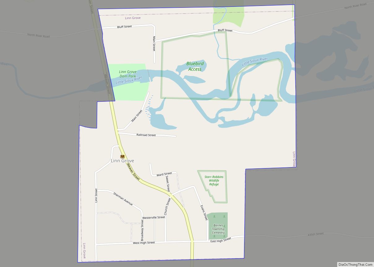 Map of Linn Grove city