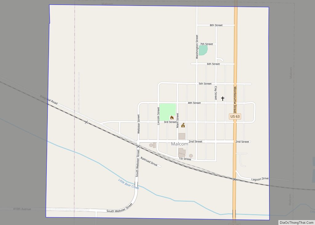 Map of Malcom city