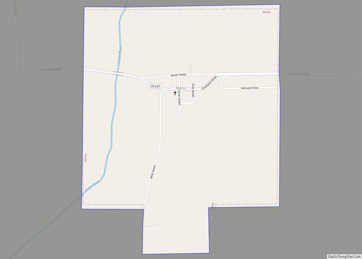 Map of Maloy city