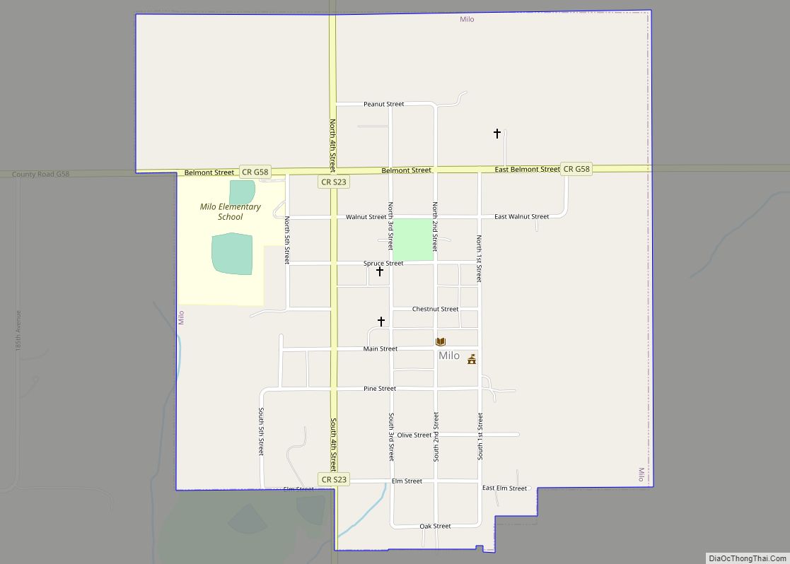 Map of Milo city