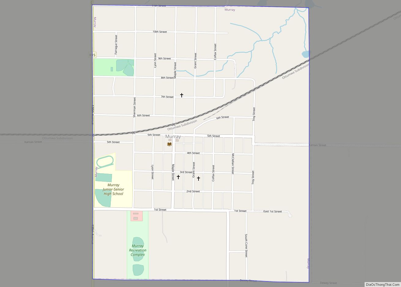 Map of Murray city