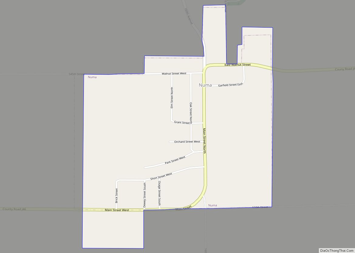 Map of Numa city