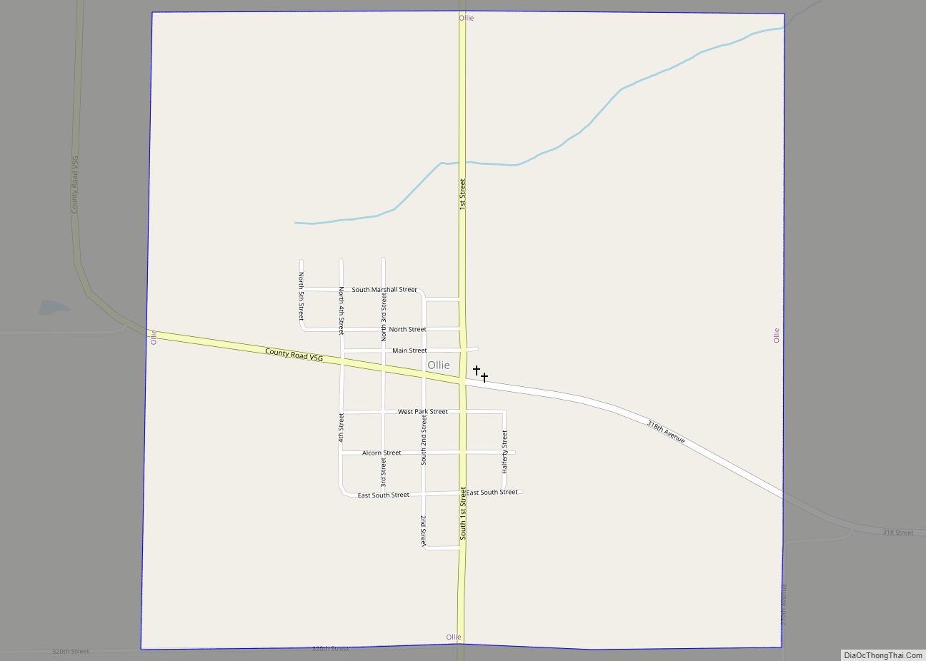 Map of Ollie city