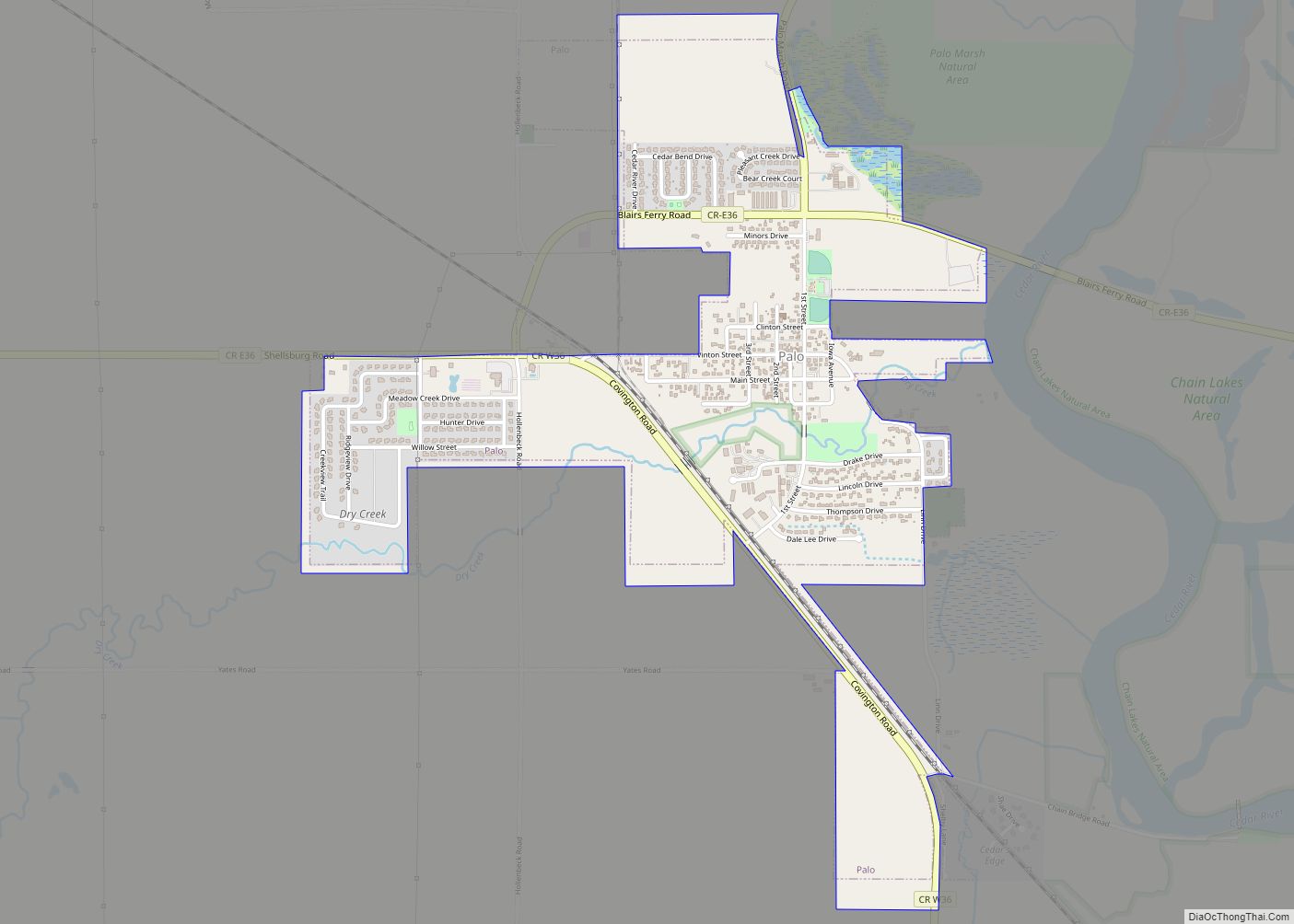 Map of Palo city