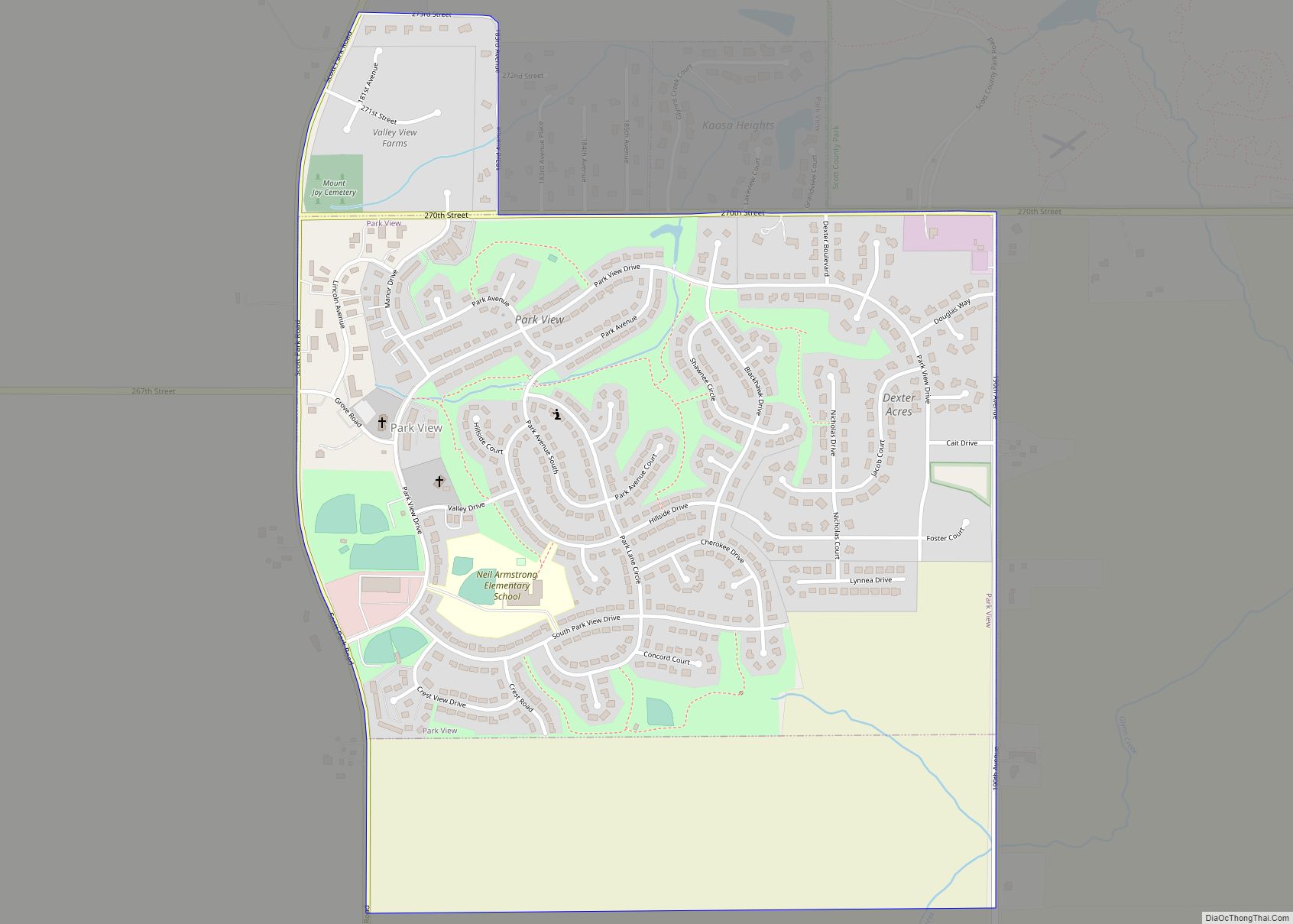 Map of Park View CDP