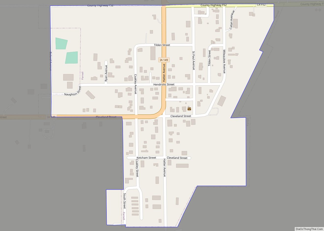 Map of Parnell city