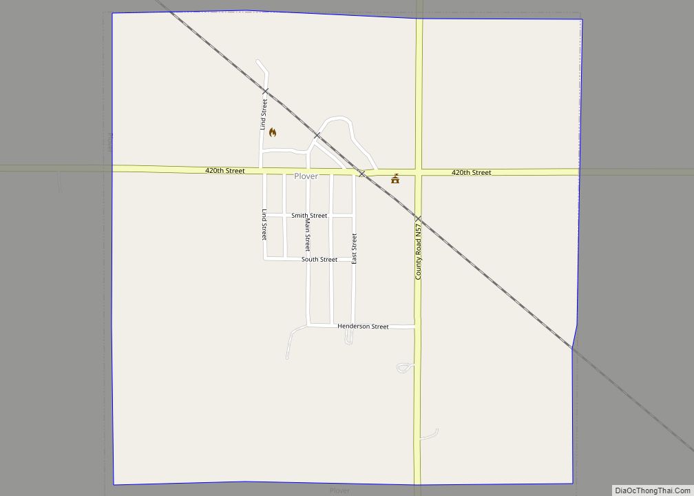 Map of Plover city