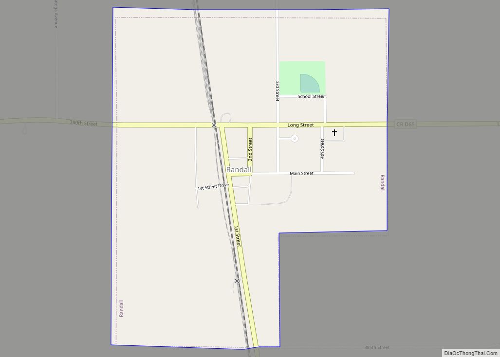 Map of Randall city