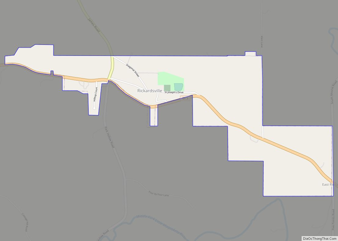 Map of Rickardsville city
