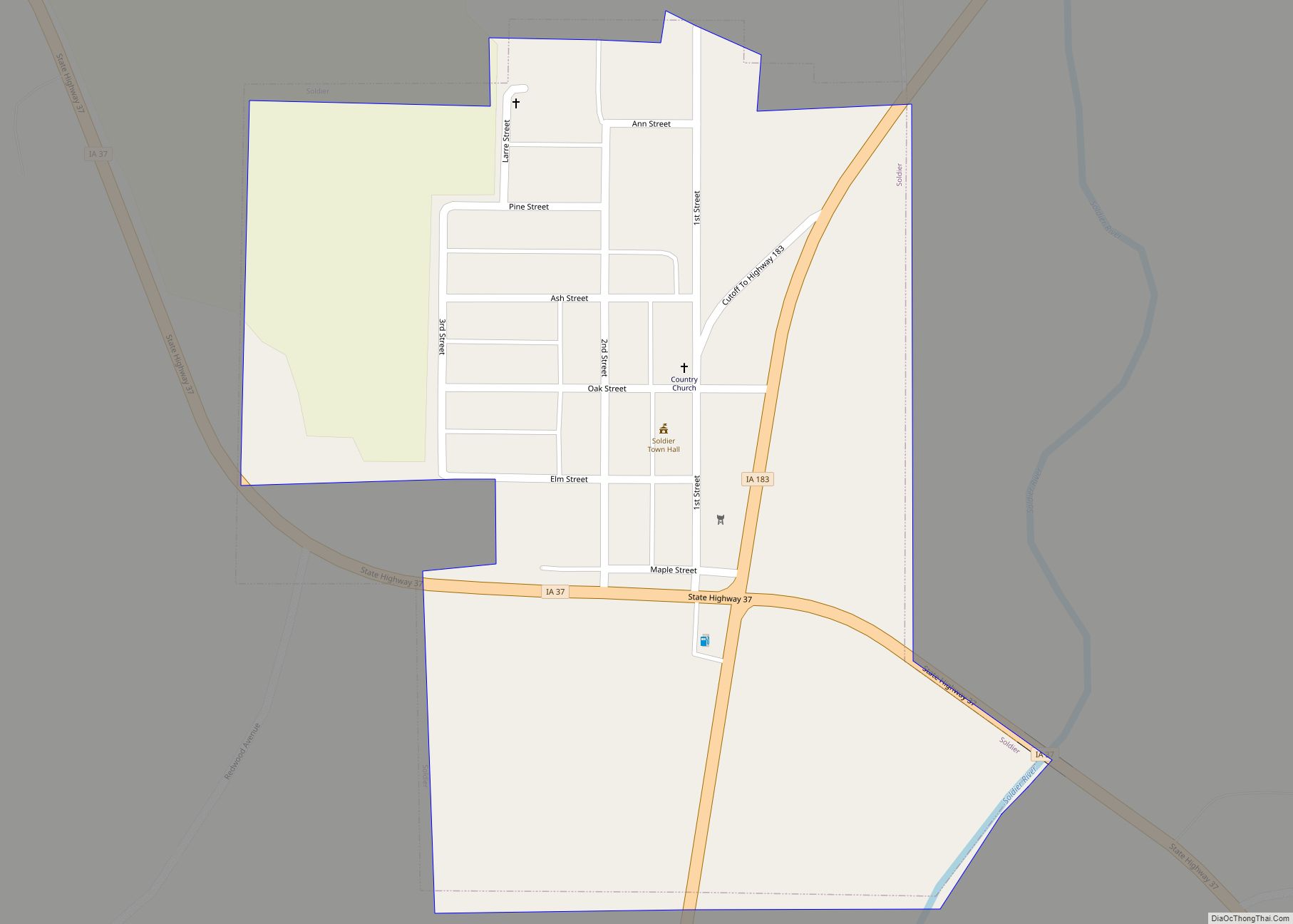 Map of Soldier city