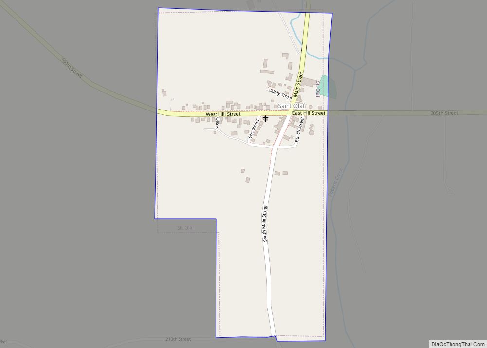 Map of St. Olaf city
