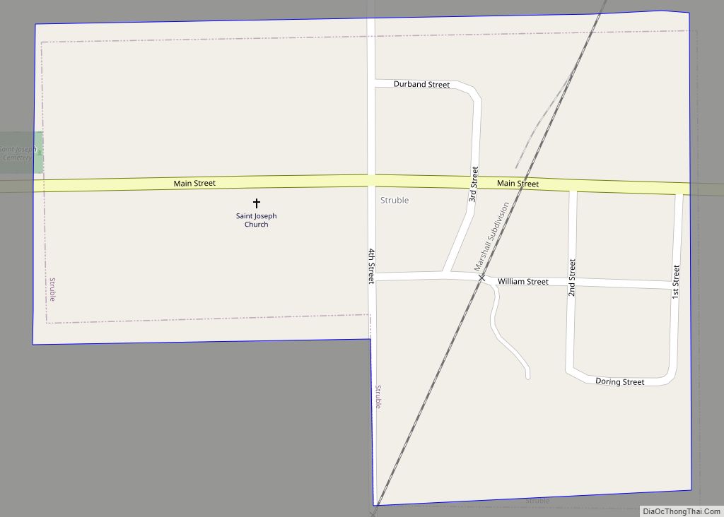 Map of Struble city