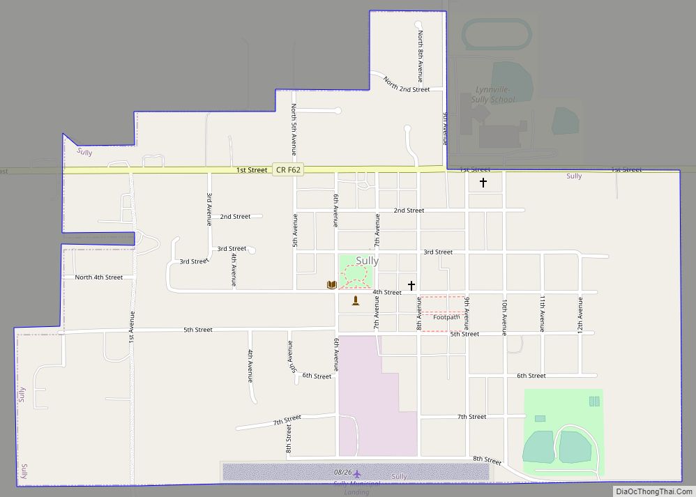 Map of Sully city