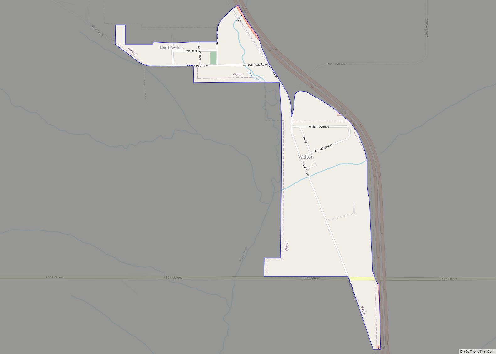 Map of Welton city