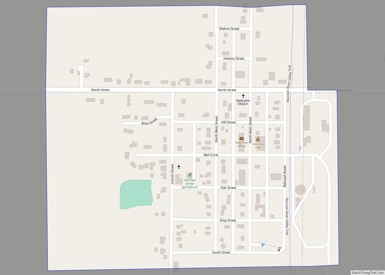 Map of Yale city