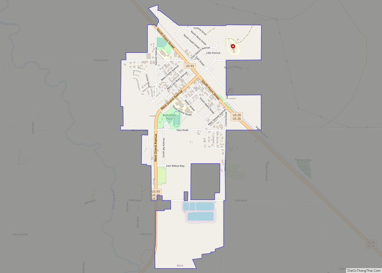 Map of Arco city