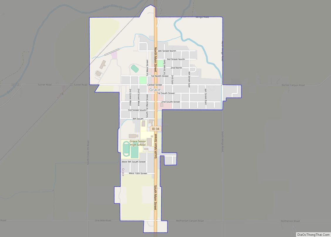 Map of Grace city